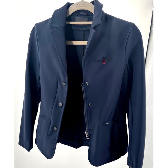 Cavalleria Toscana Kids Equestrian Navy Show Riding Coat - Picture 7 of 7